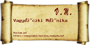 Vagyóczki Mónika névjegykártya